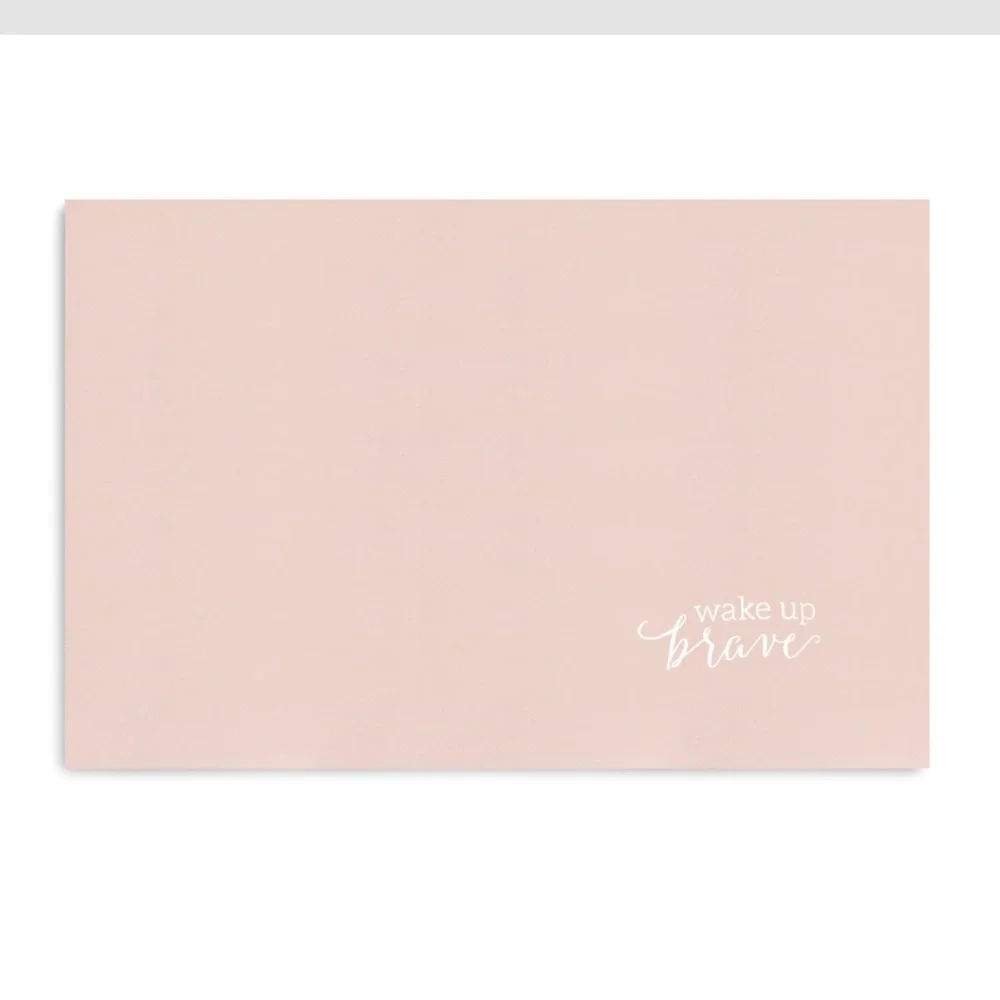 ✅Demdaco Blush Satin Pillow Case Set of 2- Wake Up Brave